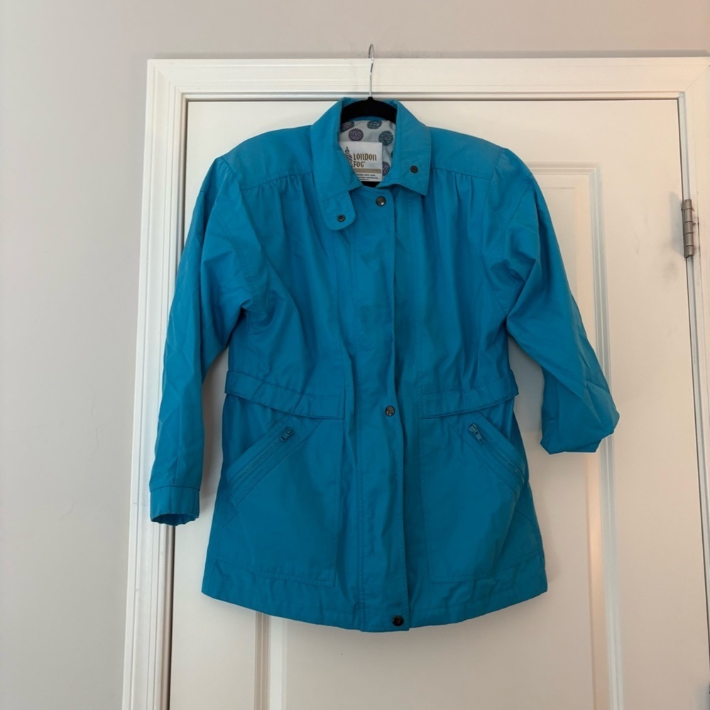 Vintage London Fog Women’s Teal Weatherproof Utility Jacket